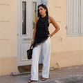 Anne Backless Lace Top