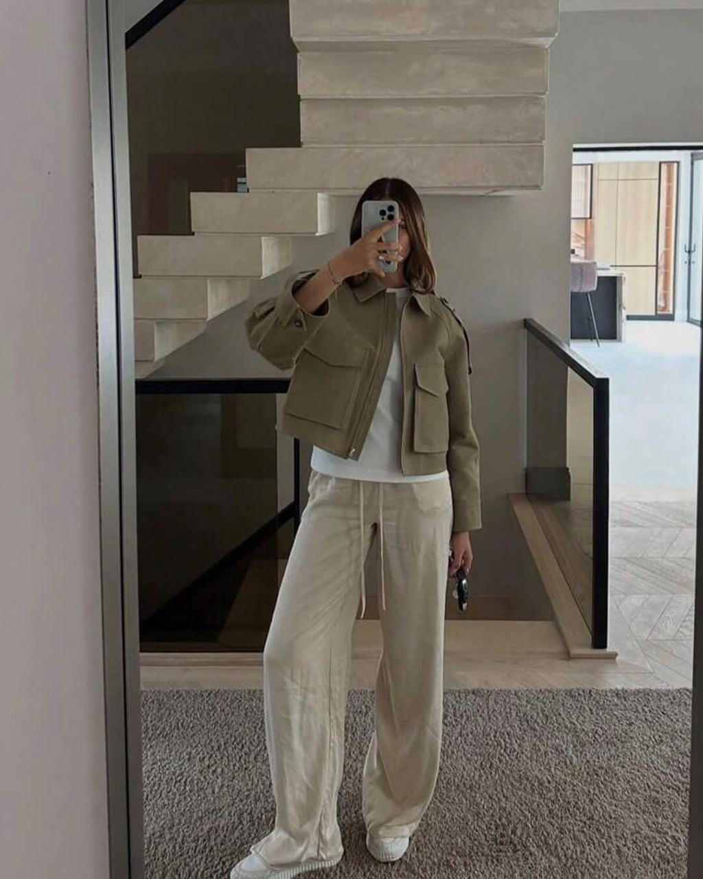 Ella Cropped Trench Jacket